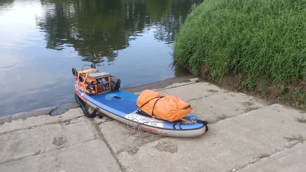 Řeka Morava na paddelboardu, druhá část, Olomouc - Rohatec Kolonie. 14.7 - 18.7. 2025 114 km