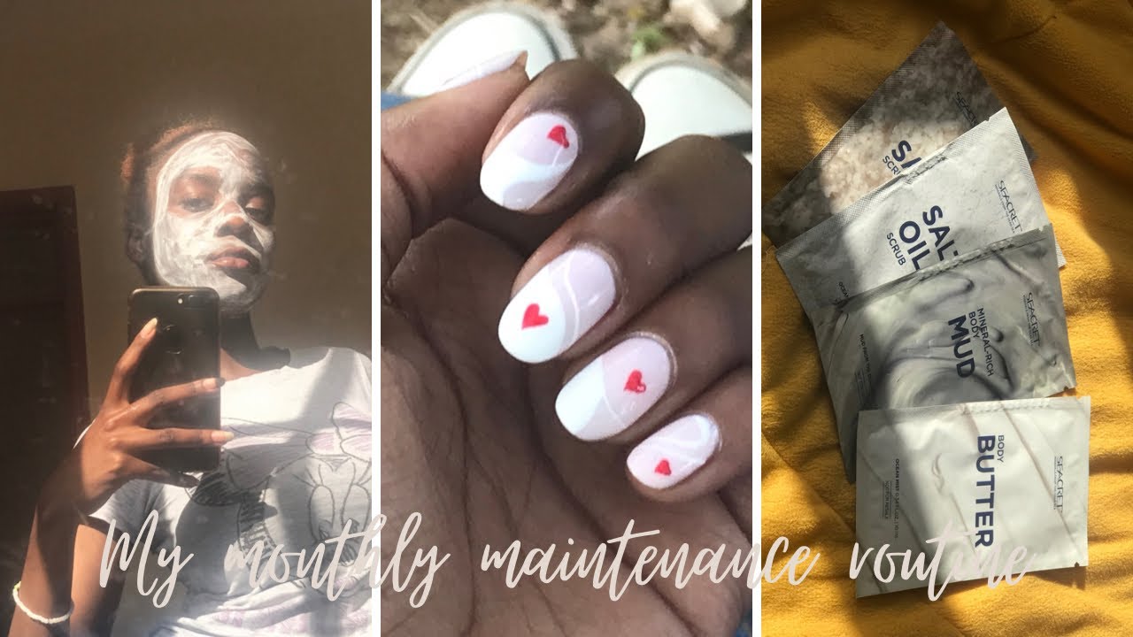 MY MONTHLY MAINTENANCE ROUTINE; nails, masks and more