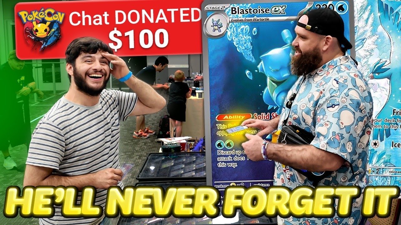 THEY DONATED HIS CHASE CARD | POKECON PHOENIX DAY 1 | Vendor POV