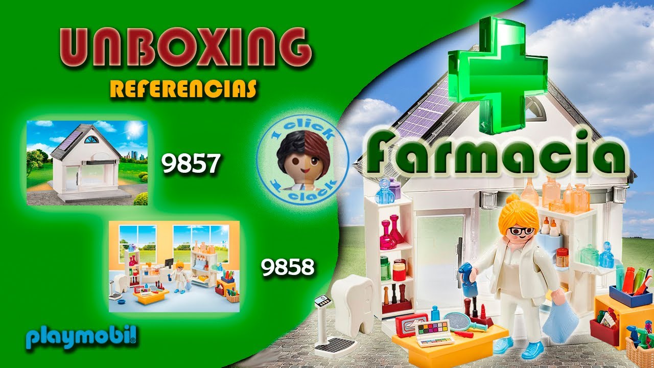 Farmacia Playmobil 9858 y edificio 9857.¡¡Unboxing!!. Nuevo 2023