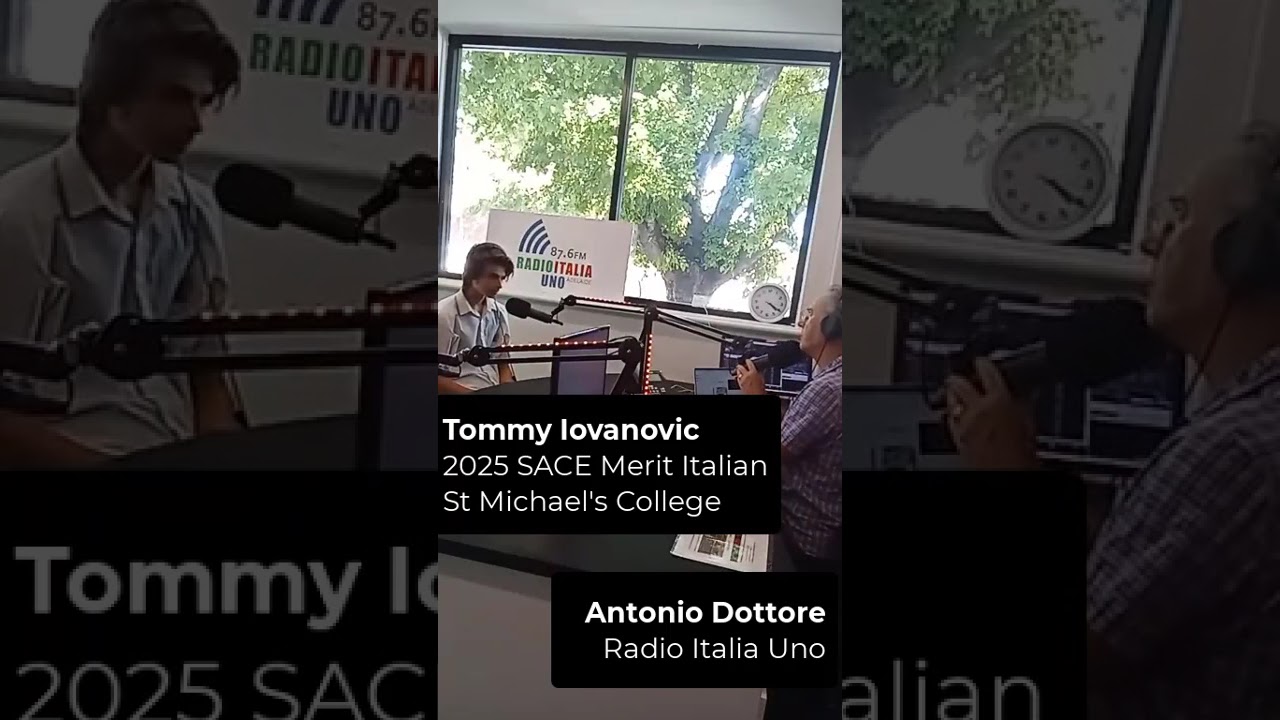 Tommy Iovanovic 2025 SACE Merit for Italian.