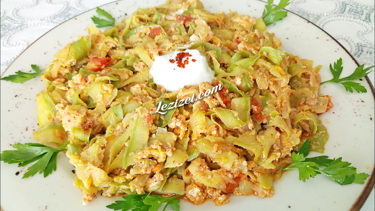 Besleyici Ve Lezzetli Yumurtalı Kabak Kavurması Tarifi 💯💯💯✔✔✔