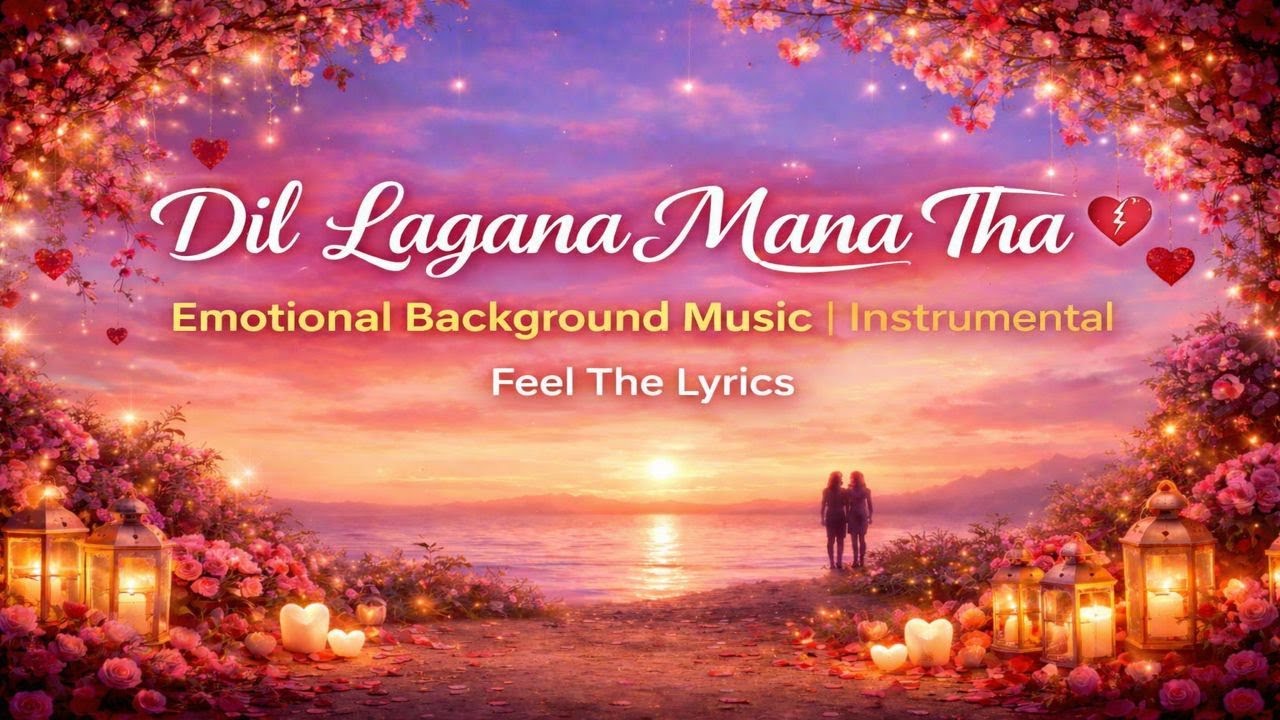 Dil Lagana Mana Tha 💔   Emotional Background Music   Instrumental   Feel The Lyrics