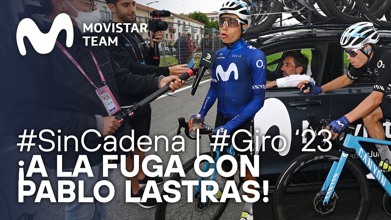#SinCadena: ¡A la fuga en el Giro de Italia! Un día con Pablo Lastras | Movistar Team - 2023