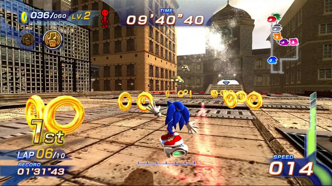 Sonic Free Riders: Metropolis Speedway (Expert / Free Race) {10 Laps} [1080 HD]