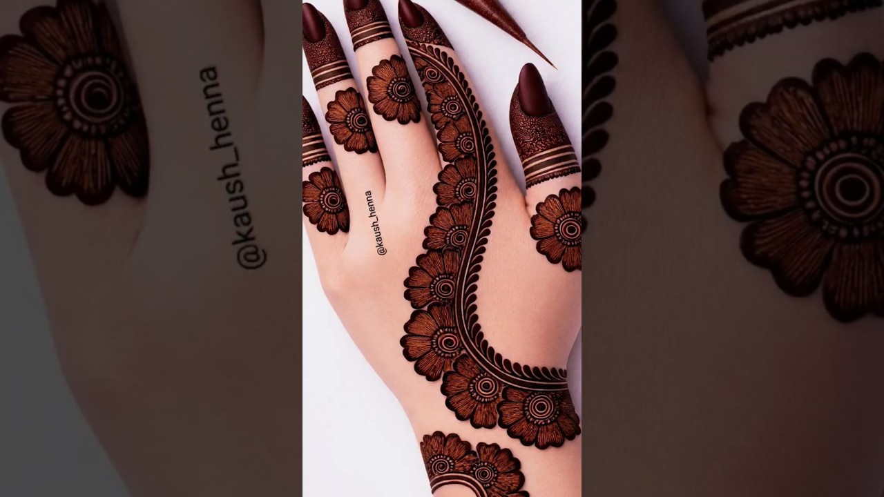 Stylish mehndi design 