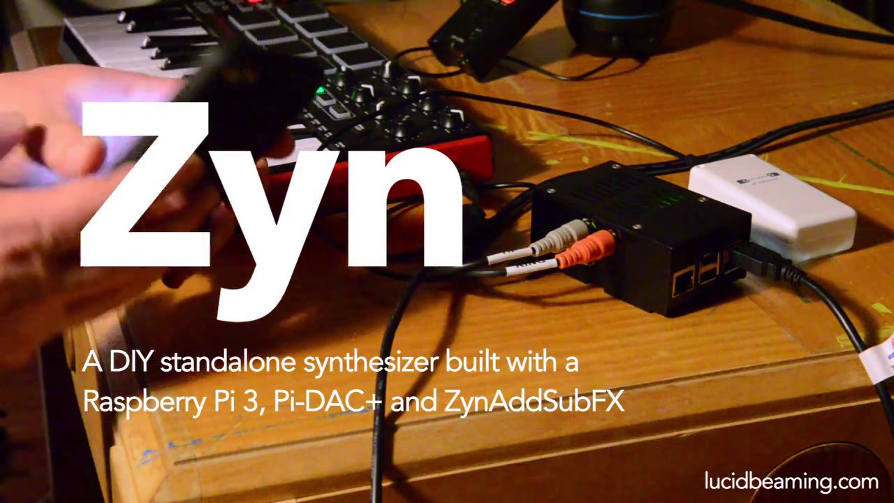 ZynAddSubFX running headless on a Raspberry Pi and Pi-DAC+