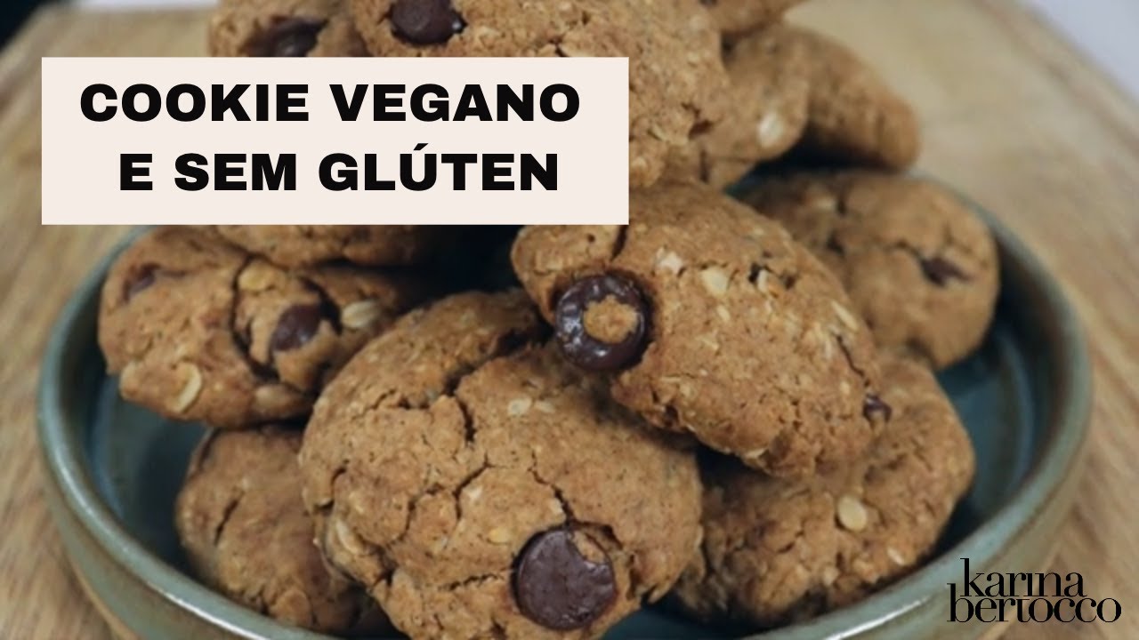 COMO FAZER COOKIE VEGANO SEM GLÚTEN? Receita muito maravilhosa e proteica para comer sem culpa!
