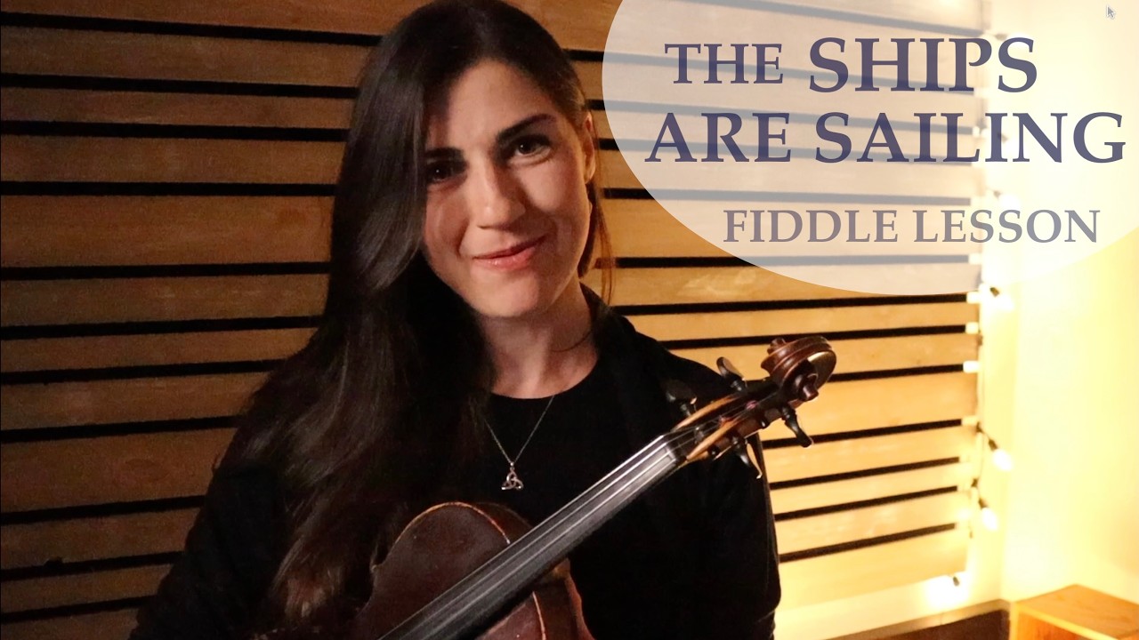 How to play THE SHIPS ARE SAILING 🎻 Fiddle lesson