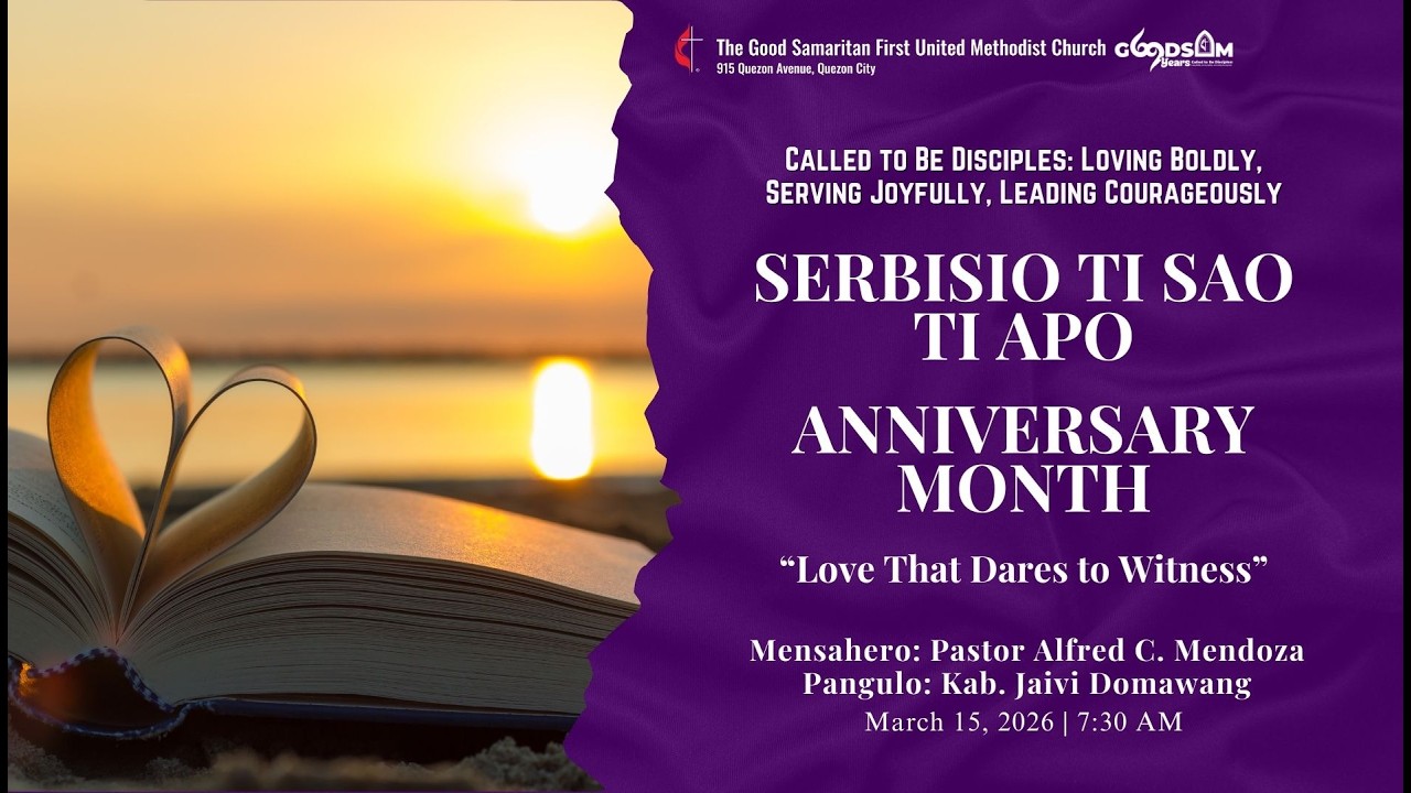 SERBISIO TI SAO TI APOANNIVESARY MONTH | Marso 15, 2026• 7:30 A.M.