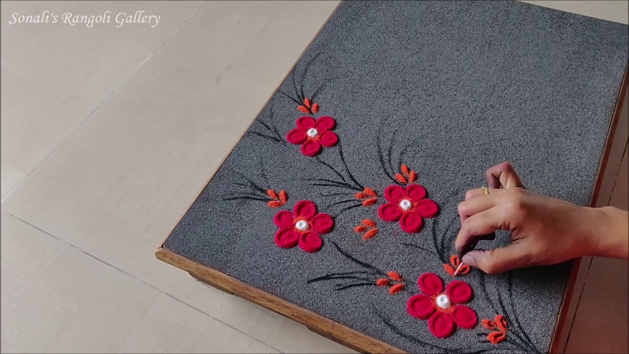 Quick 2 mins video for Happy New Year Poster Rangoli. नए साल के लिए बनाये प्यारी सी पोस्टर रंगोली !