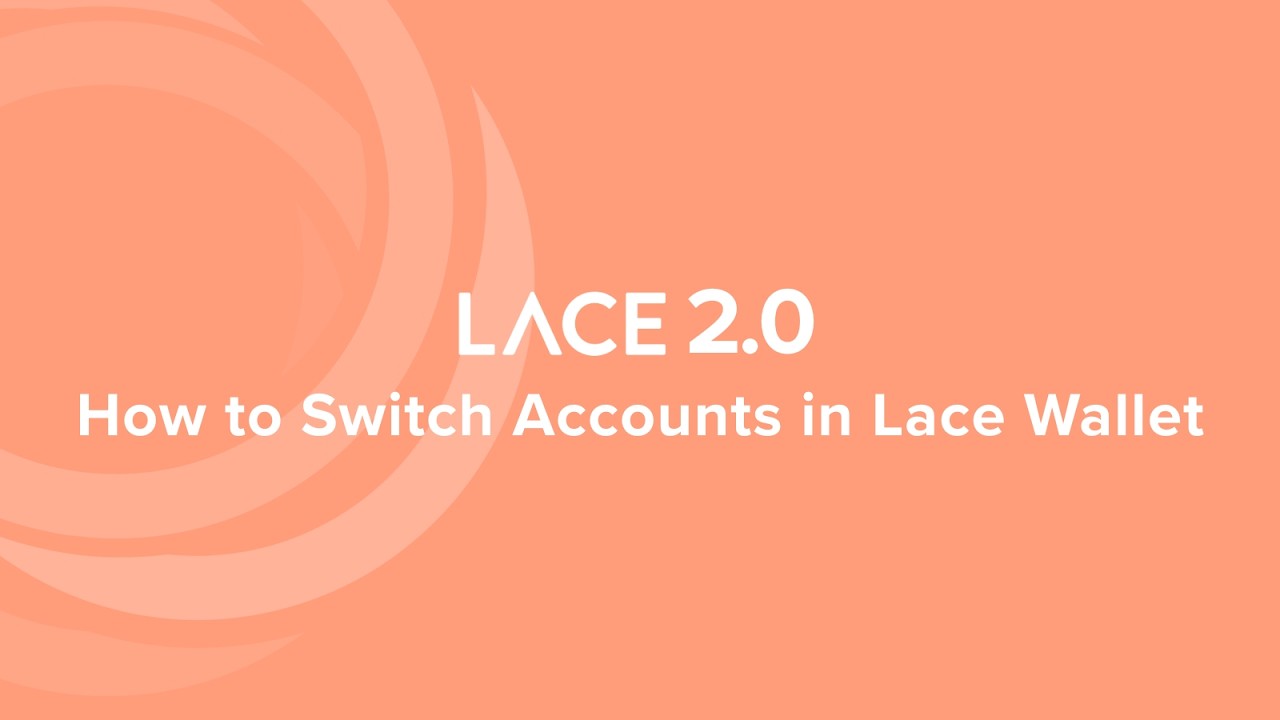 How to Switch Accounts in Lace Wallet