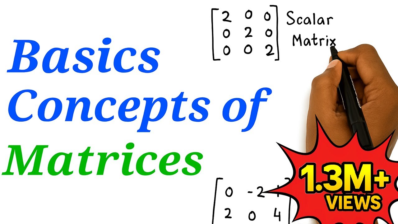 Basic Concepts of Matrices | Matrix | Mathematics | 12th HSC | Science, Commerce & Arts