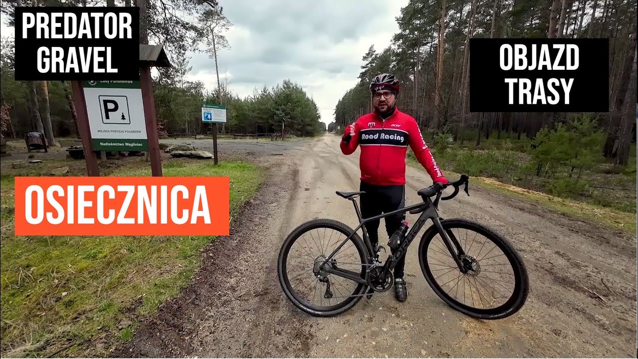 Predator Gravel Osiecznica -prezentacja trasy wyścigu. Zaproszenie na wyścig👍