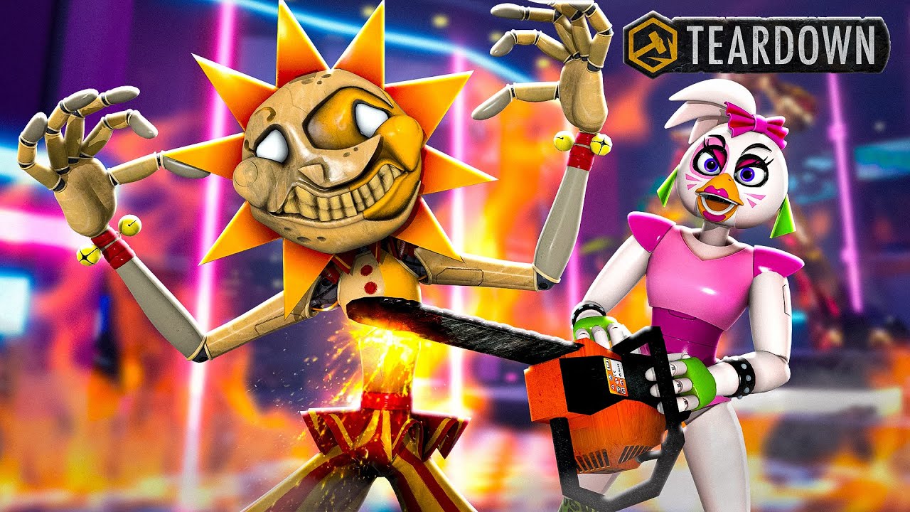 Glamrock Chica Destroys Animatronics In TEARDOWN