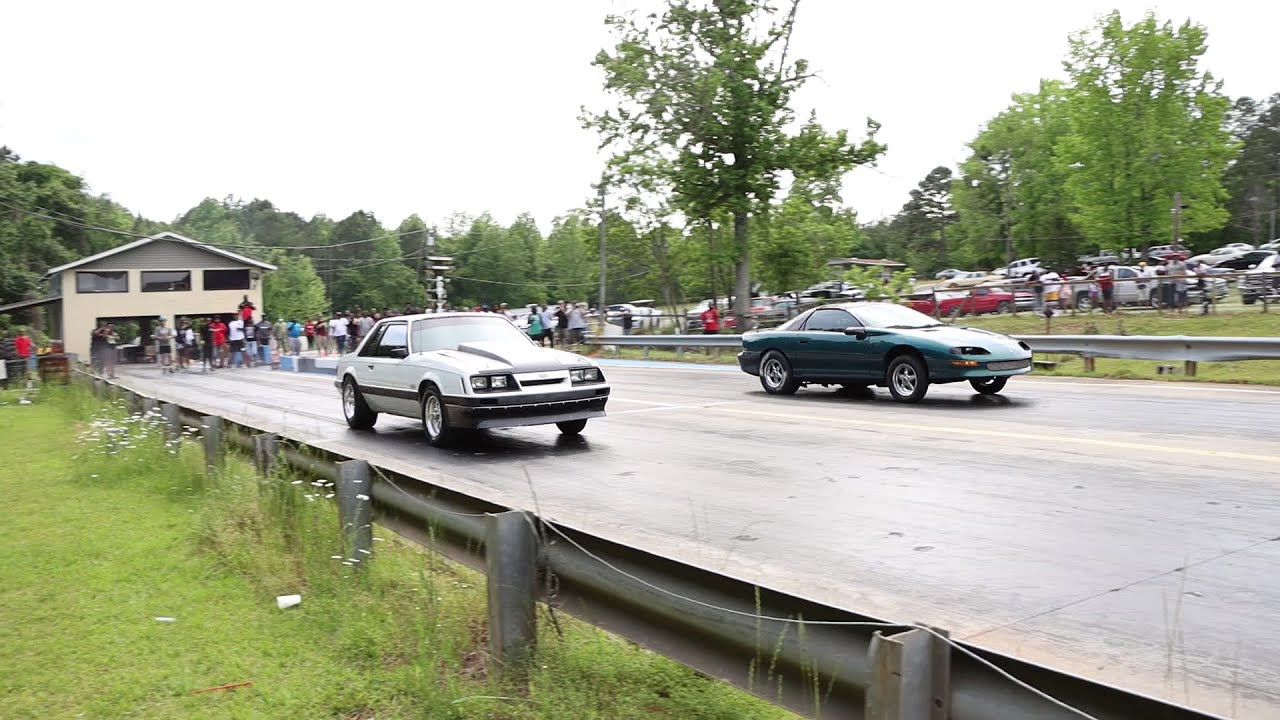 NITROUS MUSTANG VS NITROUS CAMARO GRUDGE RACE DIDN'T END LIKE THE CROWD THOUGHT!