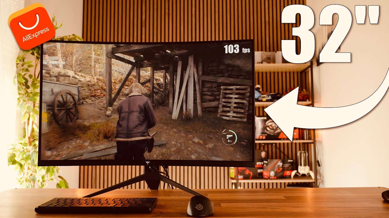 Böszme Gamer Monitor Aliexpressről! Kell ekkora?🖥️KTC H32S17