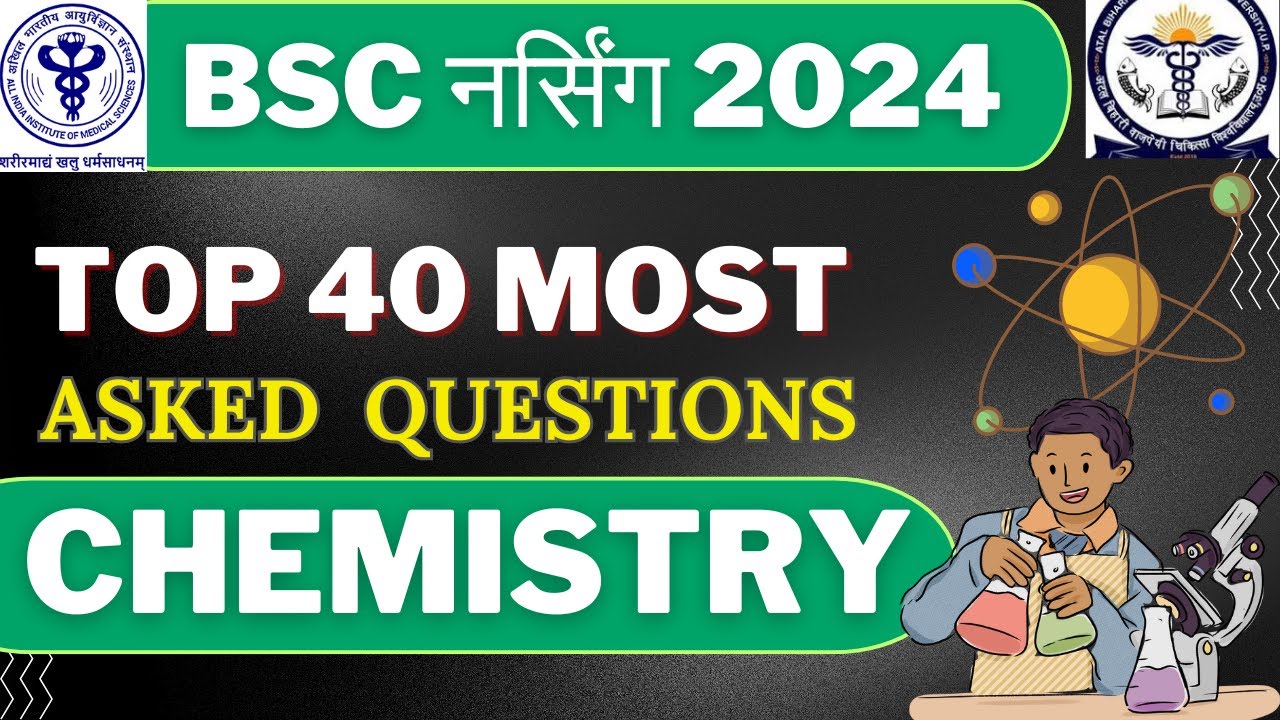 Bsc Nursing Entrace Exam Previous Year Question Paper | Bsc Nursing Chemistry Question Practice