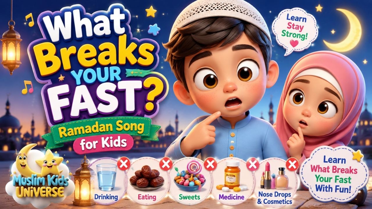 What Breaks Your Fast? Ramadan Nasheed for Kids | Learn Fasting Rules