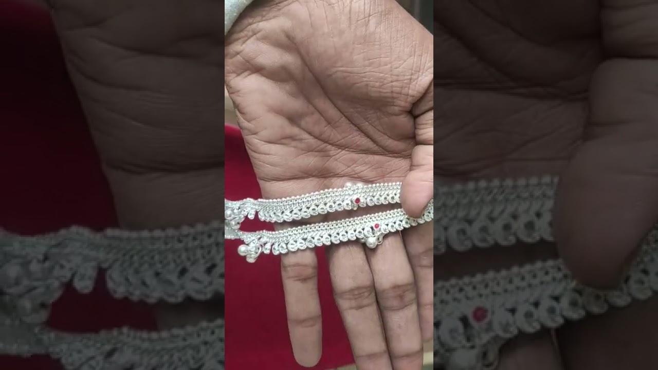 FOOT CHAINS FOR WOMEN'S (పట్టగోలుసులు)#silverchains#silver#chains#supportme#viralshorts#goldsmith