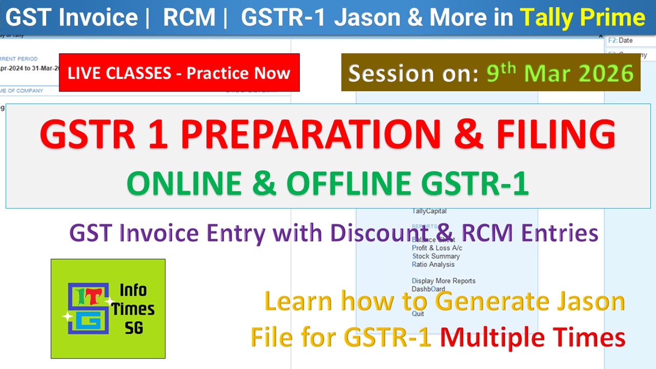 Export Invoices, Auto TDS, GST Basics | Accounting in Tally Prime with GST & TDS |  | 10.3.2026