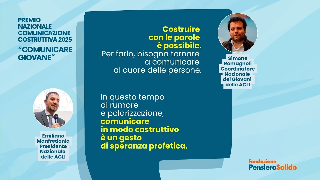 Simone Romagnoli ed Emiliano Manfredonia: dare voce ai giovani contro il “poi vediamo”