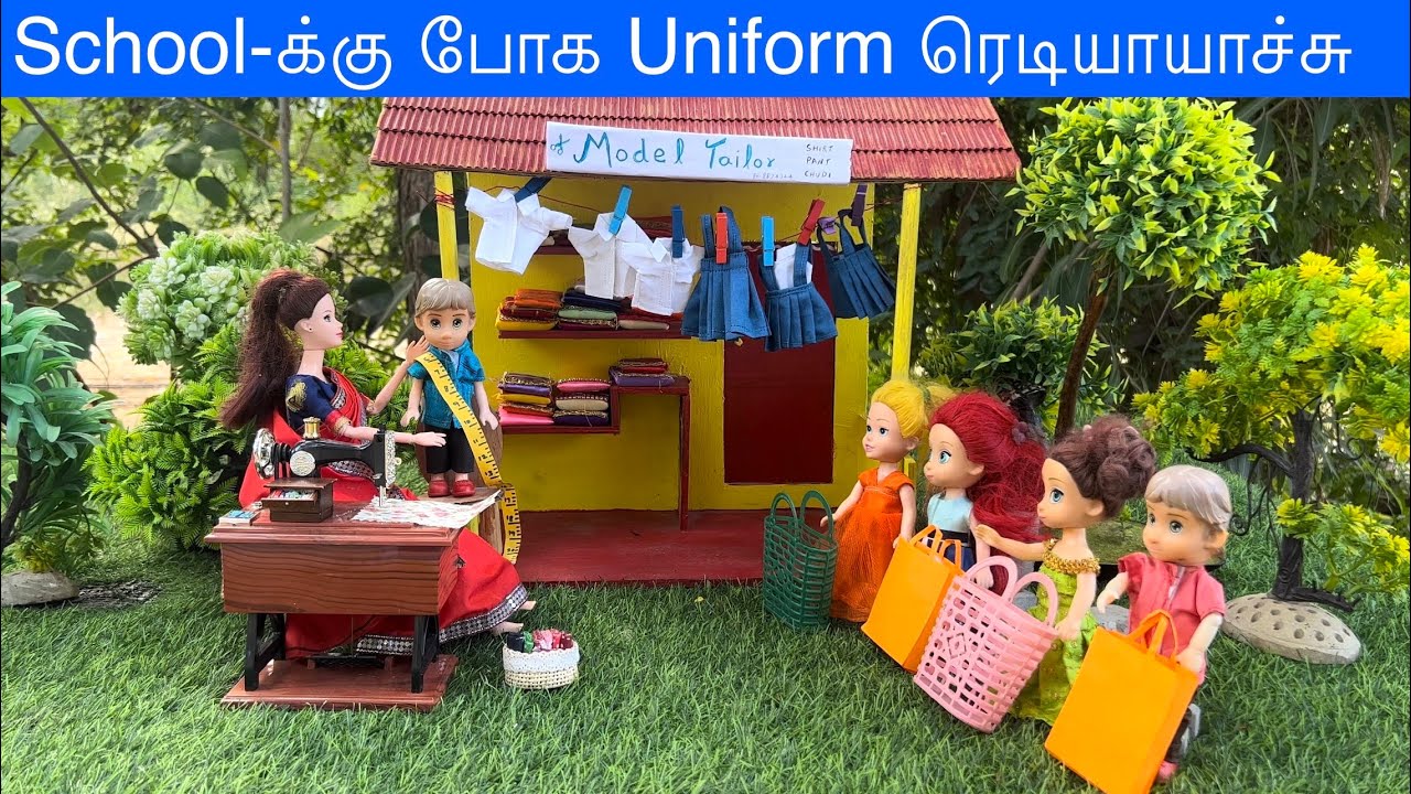 மண்வாசனை Episode 695|School-க்கு போக Uniform ரெடியாயாச்சு#classicminifood #school#bunty#chintu