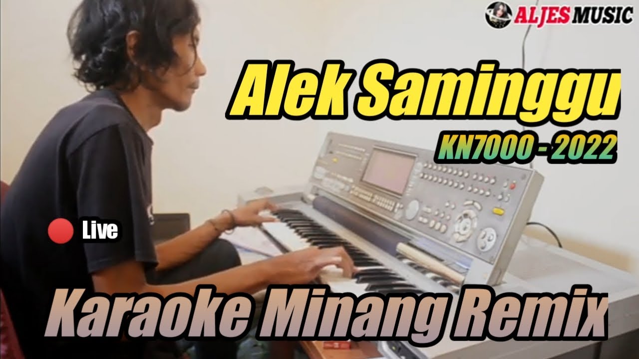 Alek Saminggu - Edi Cotok || Karaoke Minang Remix Kocak (cover live KN7000)