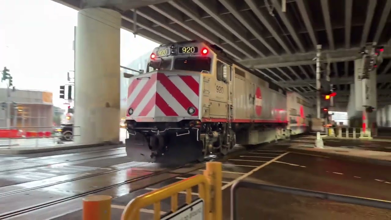 Railfaning Caltrains on 16th Street under Highway 280 in San Francisco CA FT Eric Fung on the Train