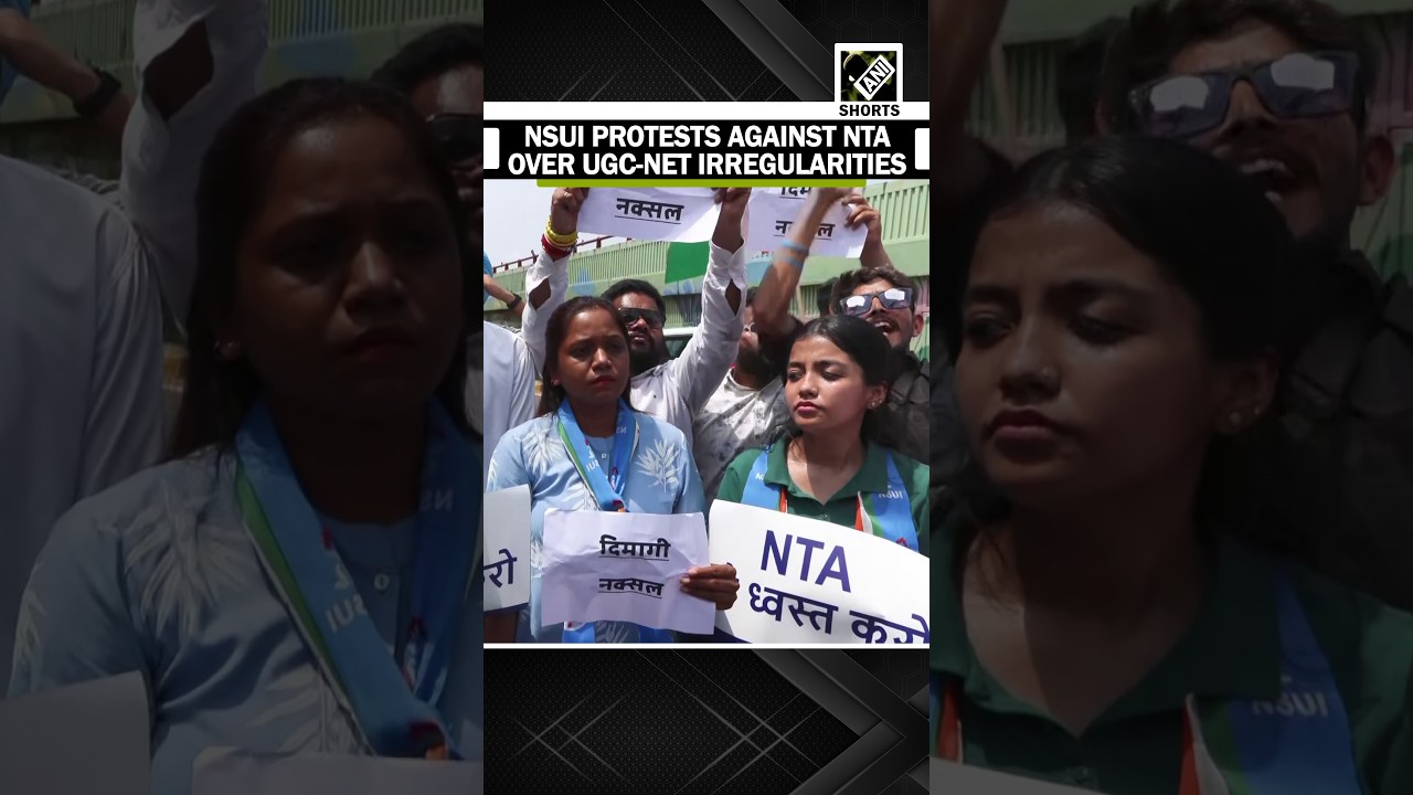 NSUI holds protest against NTA over UGC-NET irregularities in UGC-NET June 2026 examination