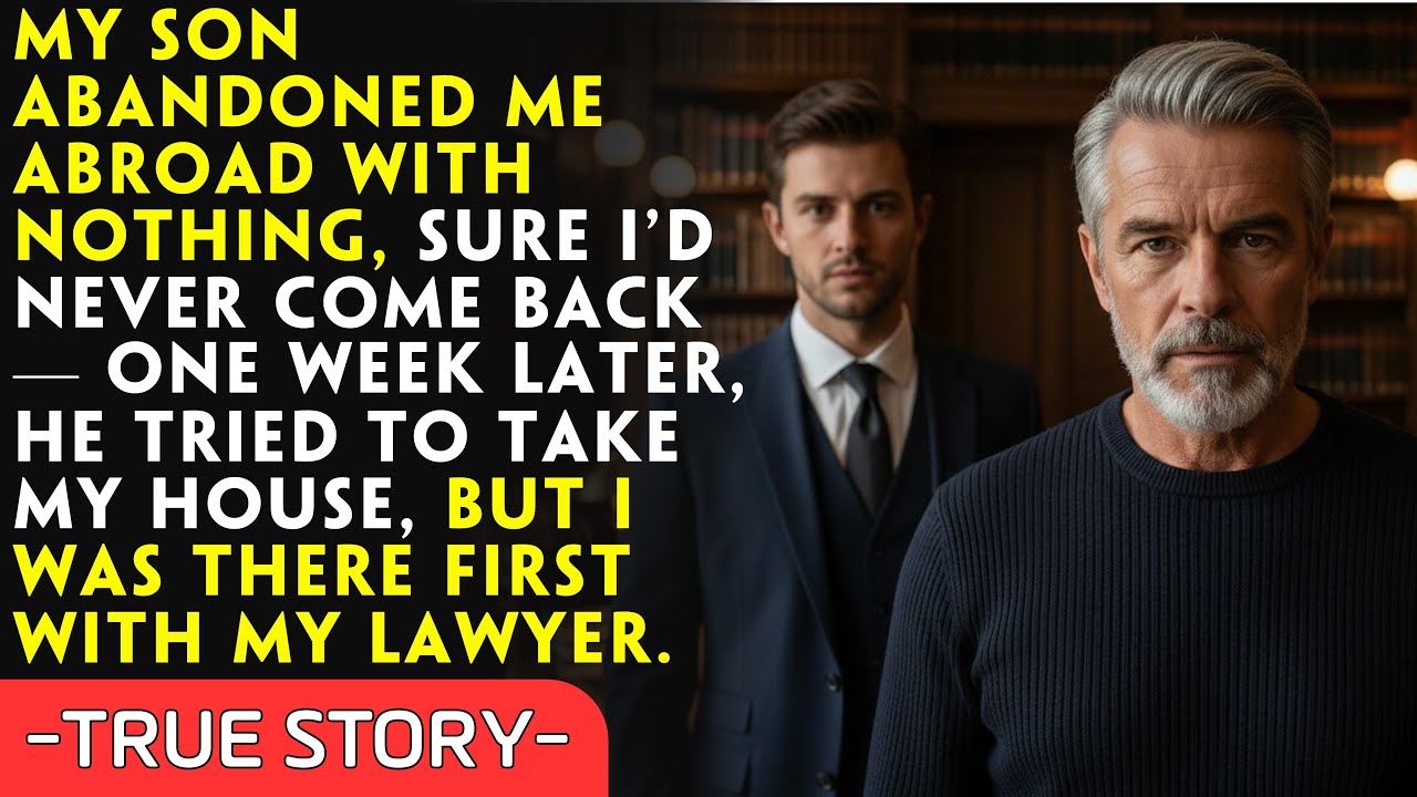 My Son Abandoned Me Abroad, Hoping I’d Never Return —7 Days Later, He Lost the House (REVENGE STORY