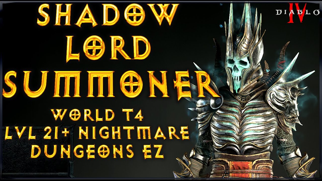 Necromancer Shadow Lord Summoner Build Guide Diablo 4