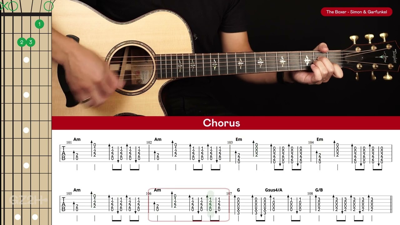 The Boxer Guitar Cover Simon & Garfunkel 🎸|Tabs + Chords|