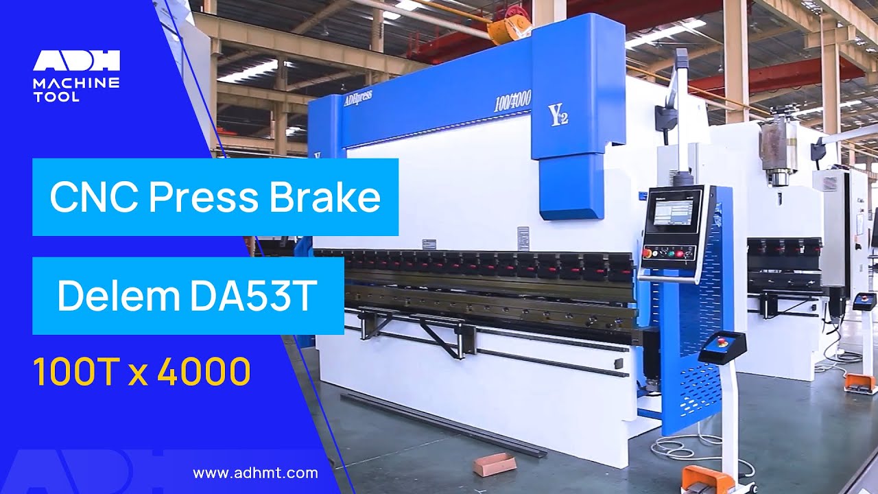 ADH 100T 4000 CNC Press Brake with Delem DA53T Controller