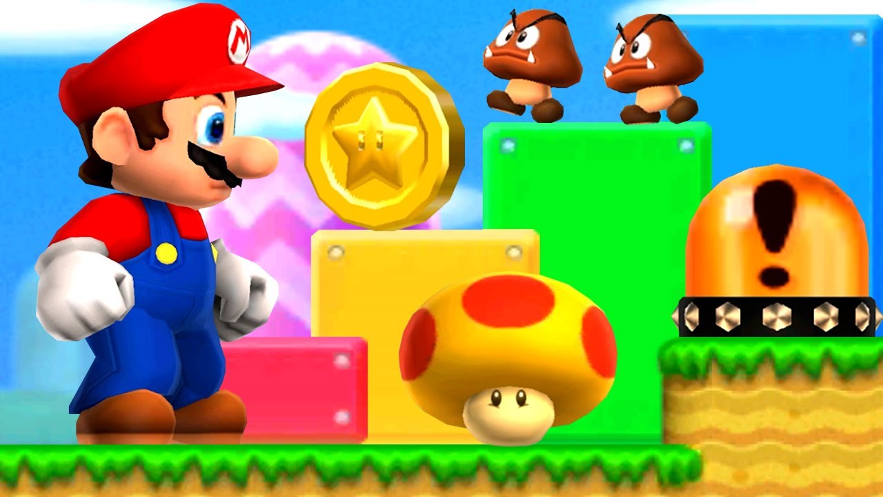 New Super Mario Bros 2 3DS - Part 1 - World 1 - 100% Walkthrough