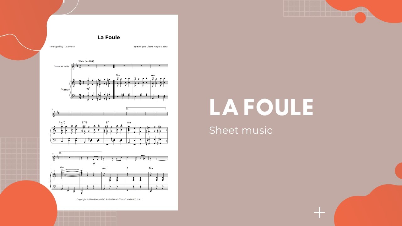 La Foule - Trumpet Sheet Music