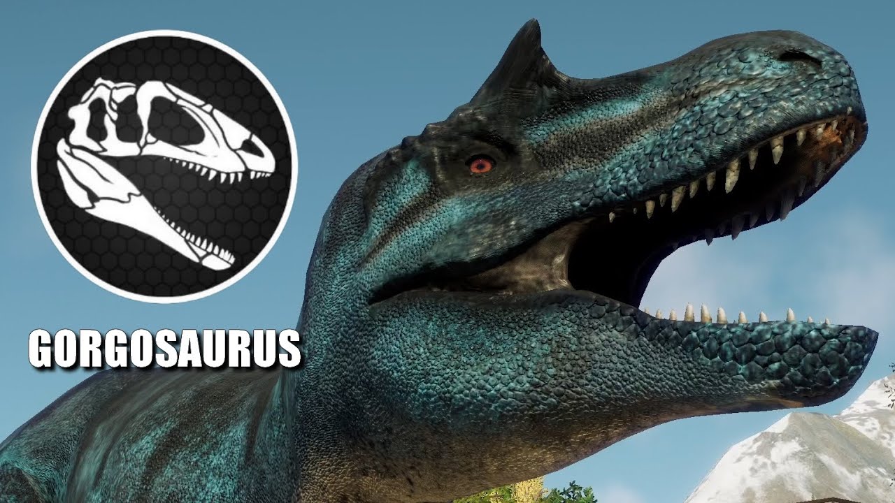 2 Gorgosaurus vs 2 Qianzhousaurus - Fight & All Skins Showcase - JWE 2 Mods (4K 60FPS)