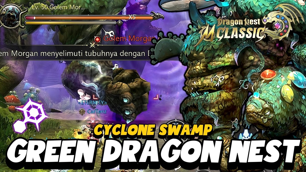 GDN STAGE 1 CYCLONE SWAMP | POV CRYOMANCER GUIDE & GAMEPLAY - Dragon Nest M:Classic