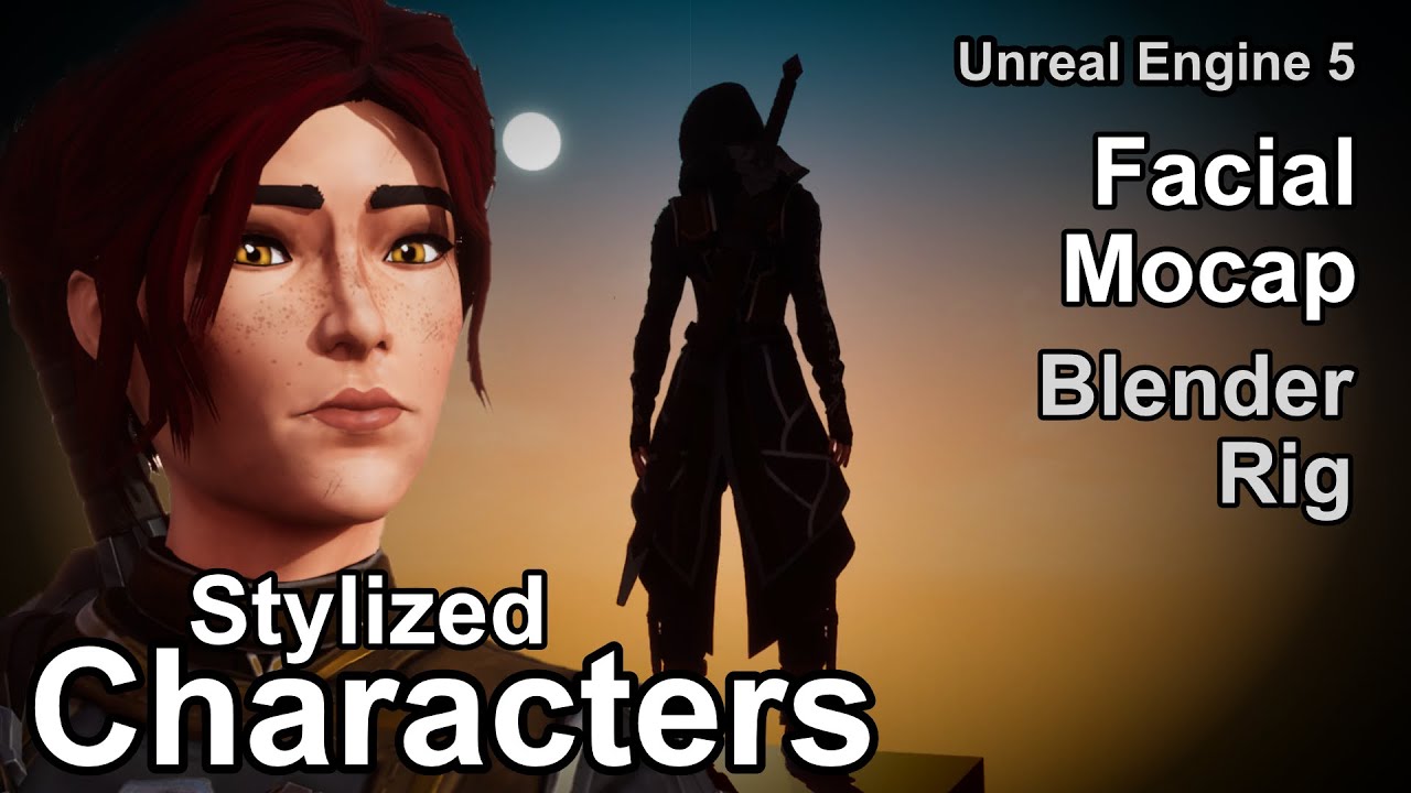 Stylized Fantasy Assassin for UE5 - Facial Mocap + Blender Rig