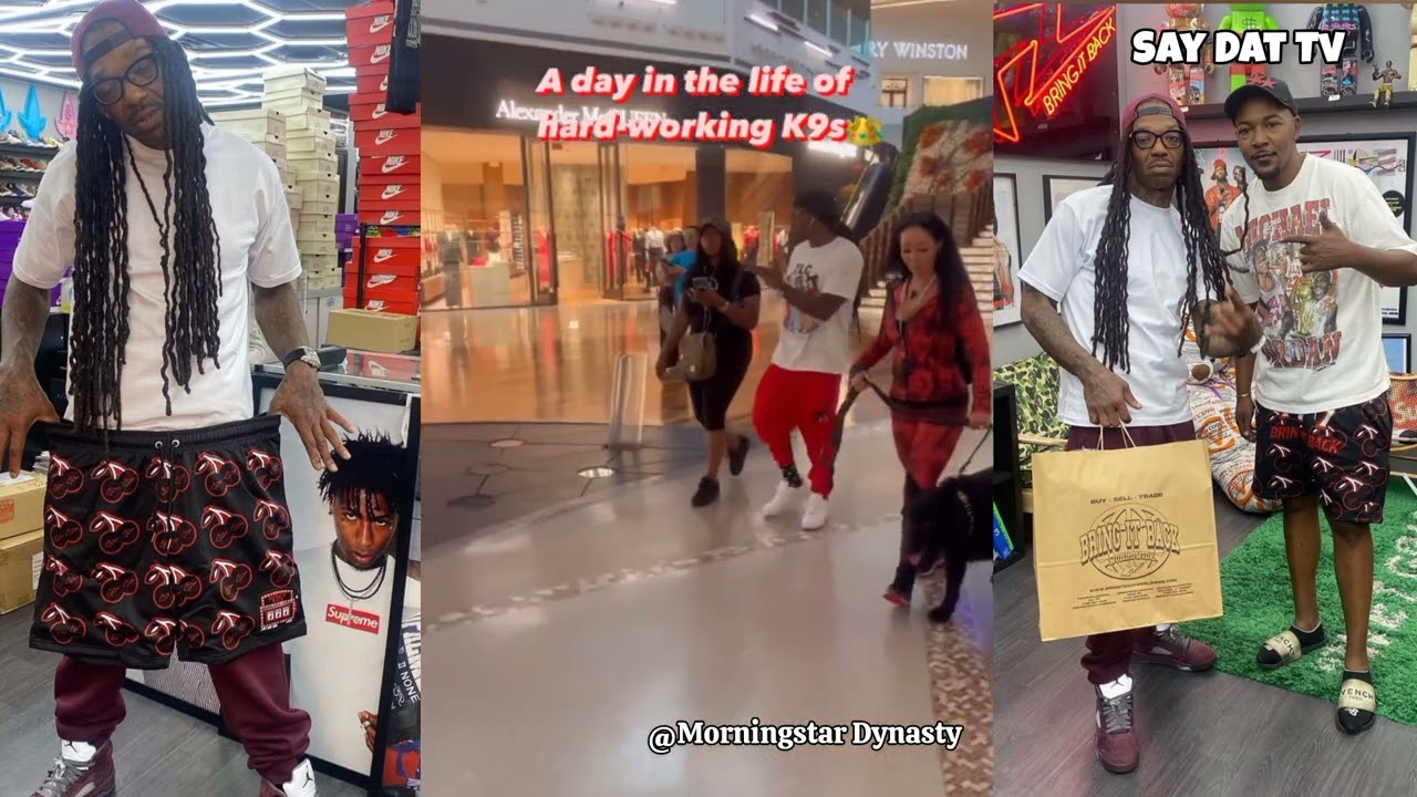 BG Spotted Outside Hits Mall & Gets Fresh W/K9 Security
