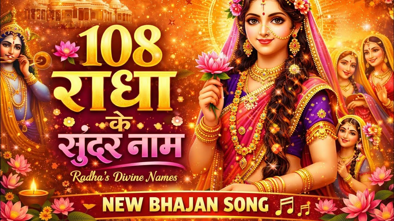 🌸 108 Radha Naam | राधा रानी भक्ति भजन | सुबह-शाम सुनें 🌸