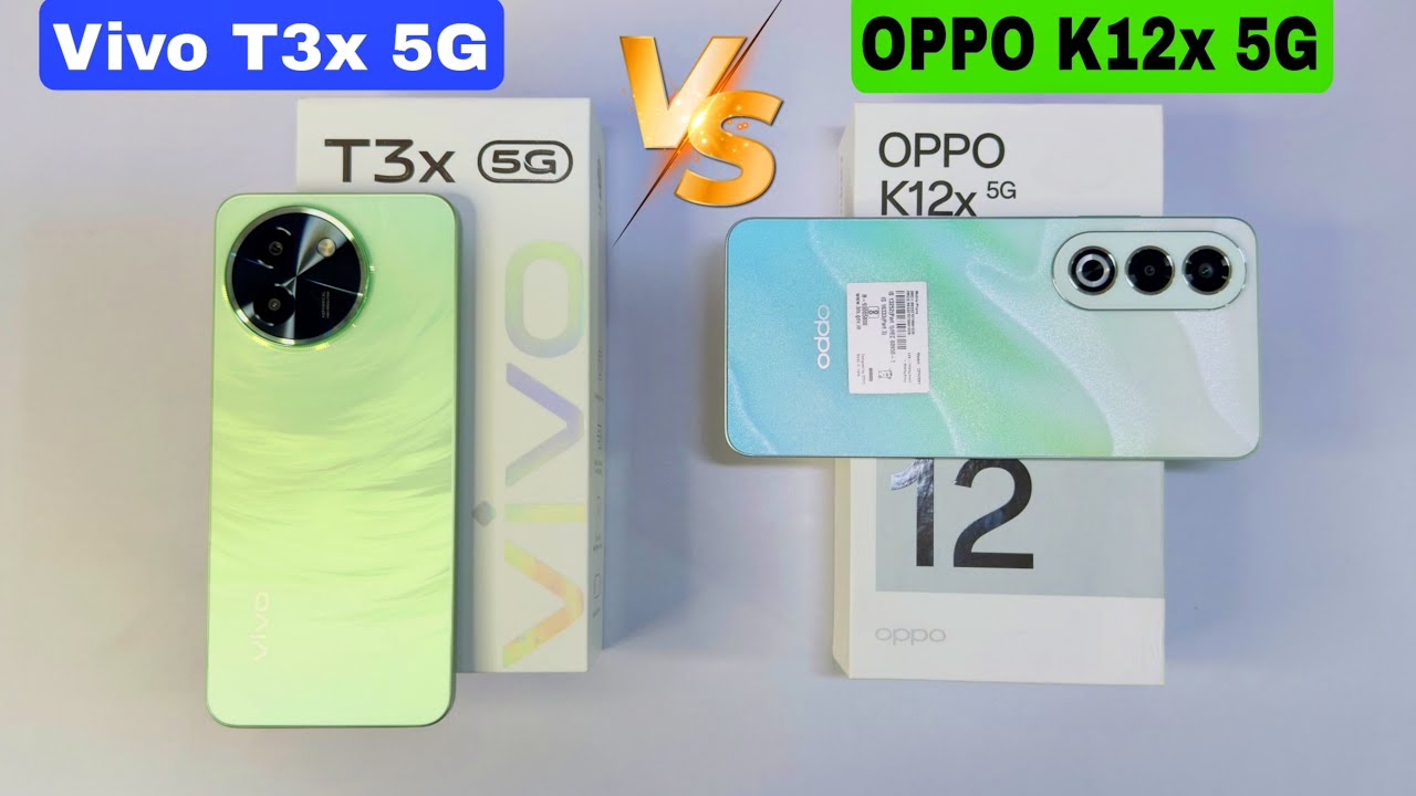 Vivo T3x 5G 🆚 Oppo K12x 5G ⚡ Unboxing & Comparison ⚡ Camera , price