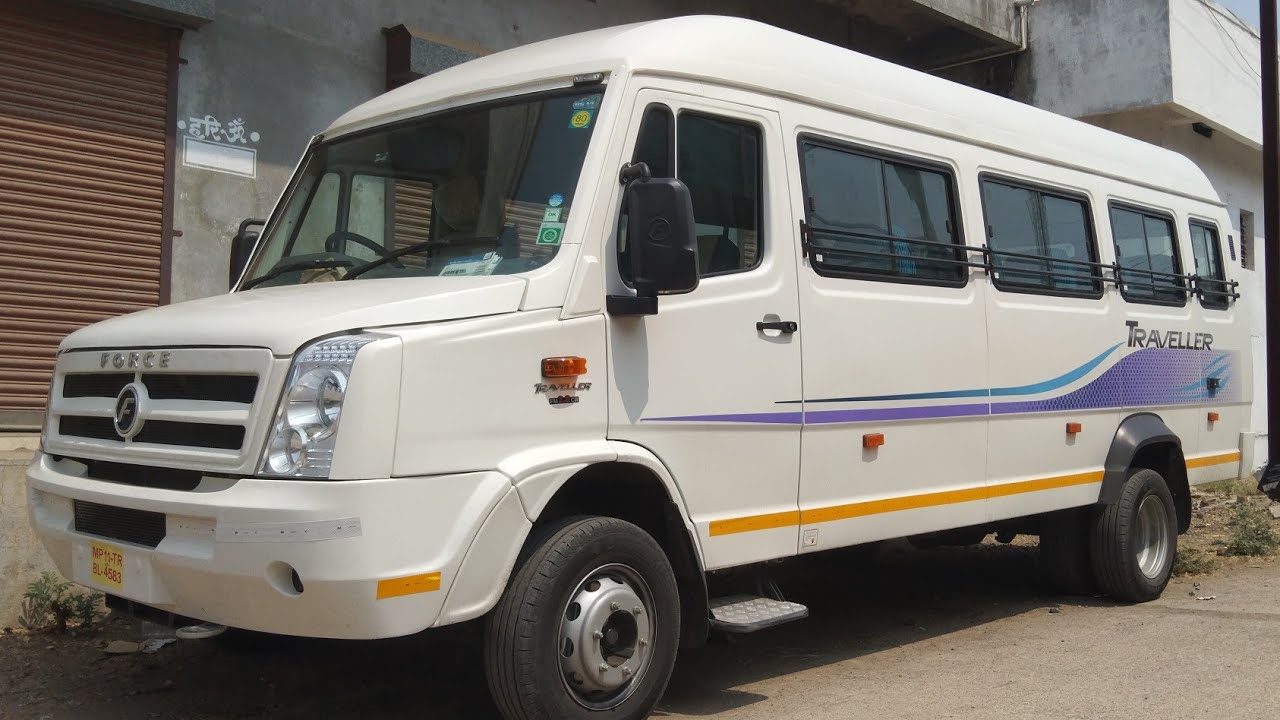 2024 FORCE TEMPO TRAVELLER (26+D) REVIEW IN MARATHI  6 Tyres Big Size Made In India Trusted VAN