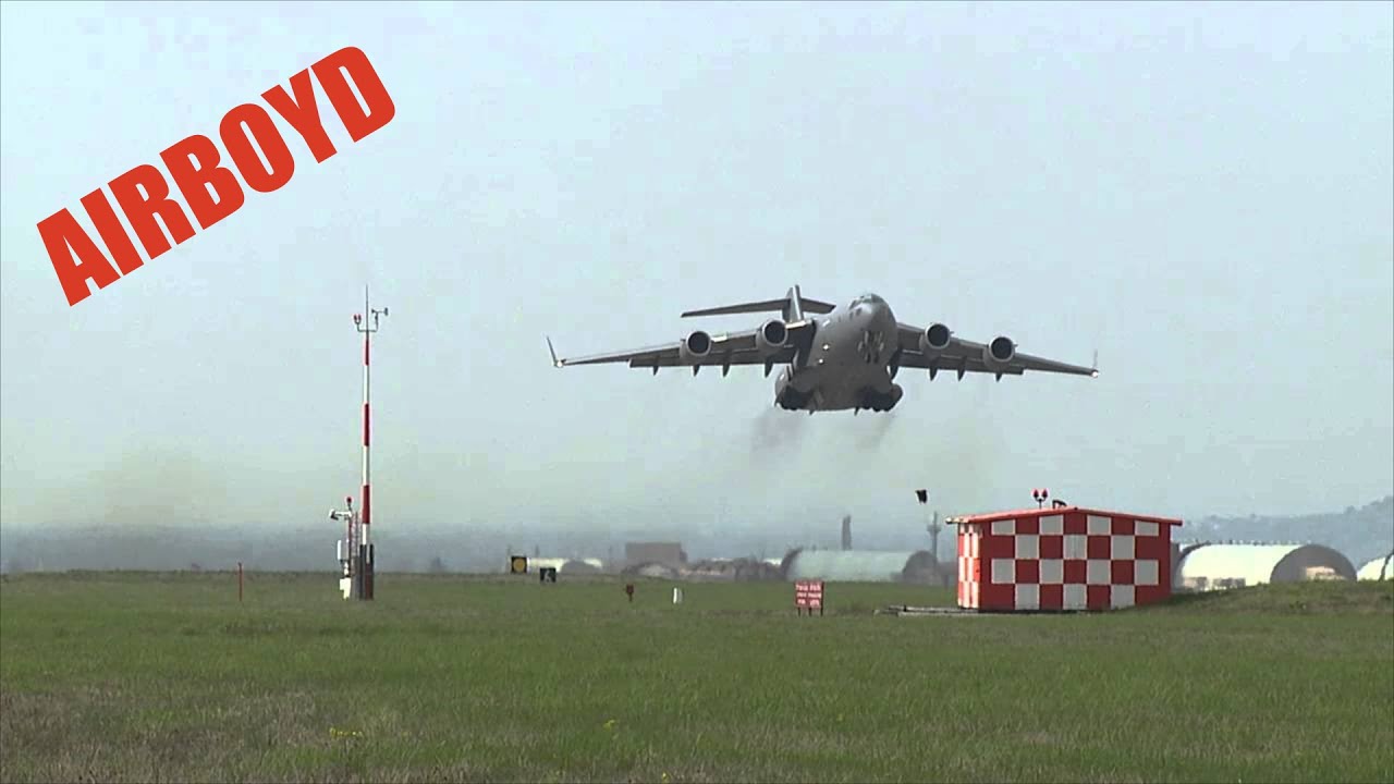 C-17 And C-130 Operations At Aviano Air Base