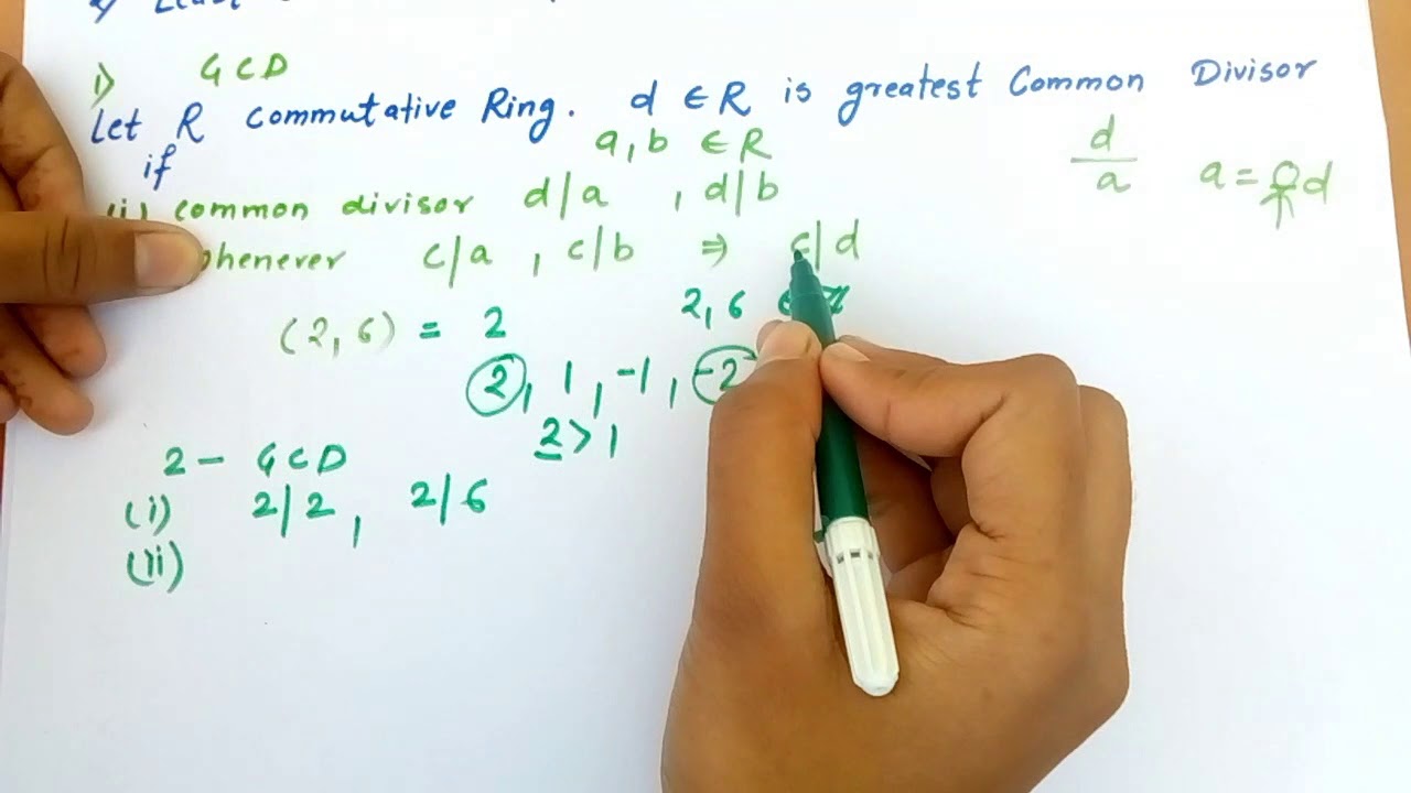 Greatest common divisor || Least common multiple