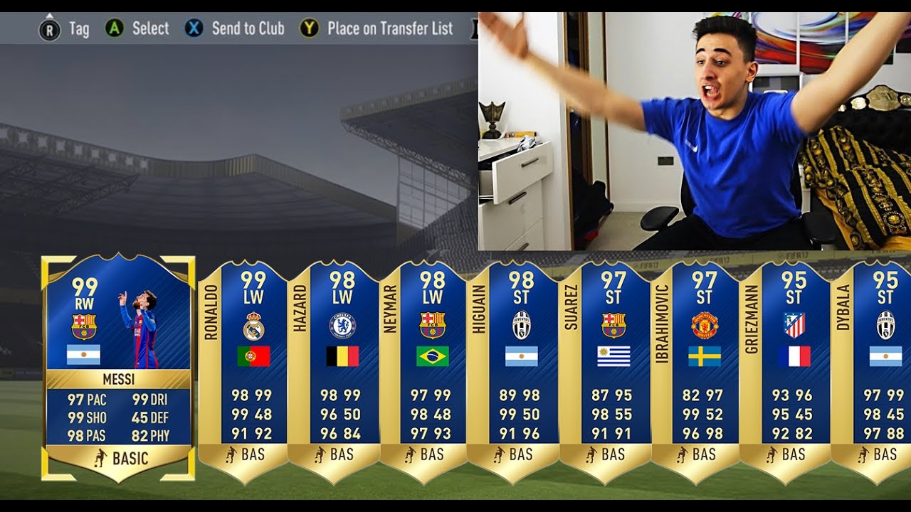 A TOTS IN EVERY PACK!!! (FIFA 17 TOTS PACK OPENING)