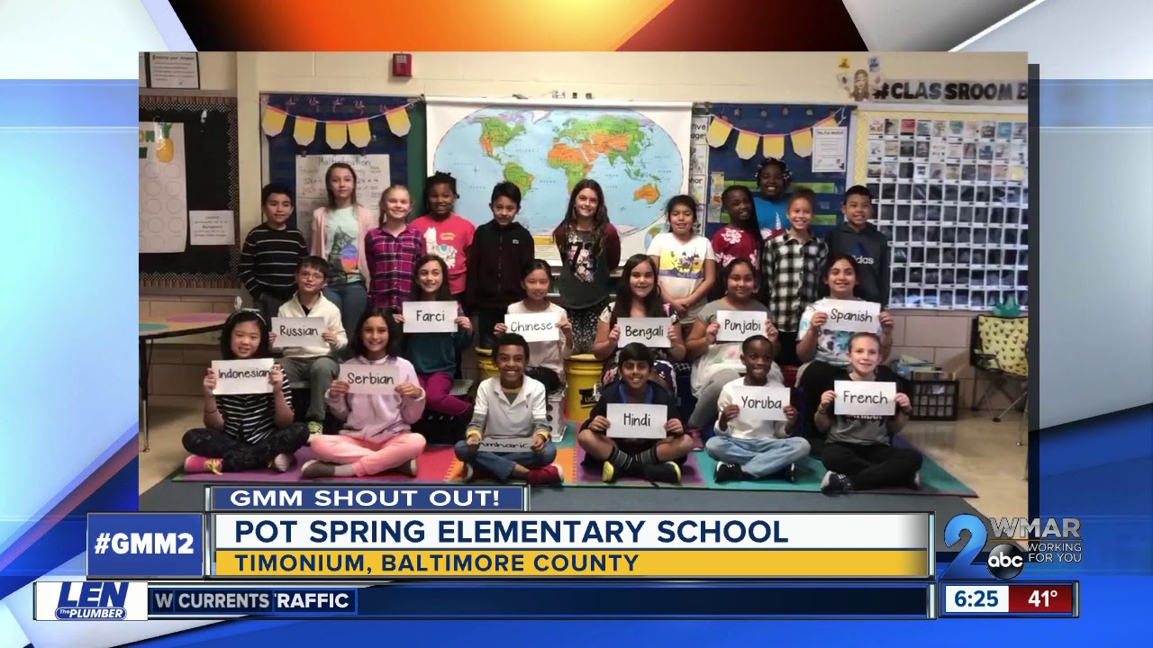 Good morning from Pot Spring Elementary!