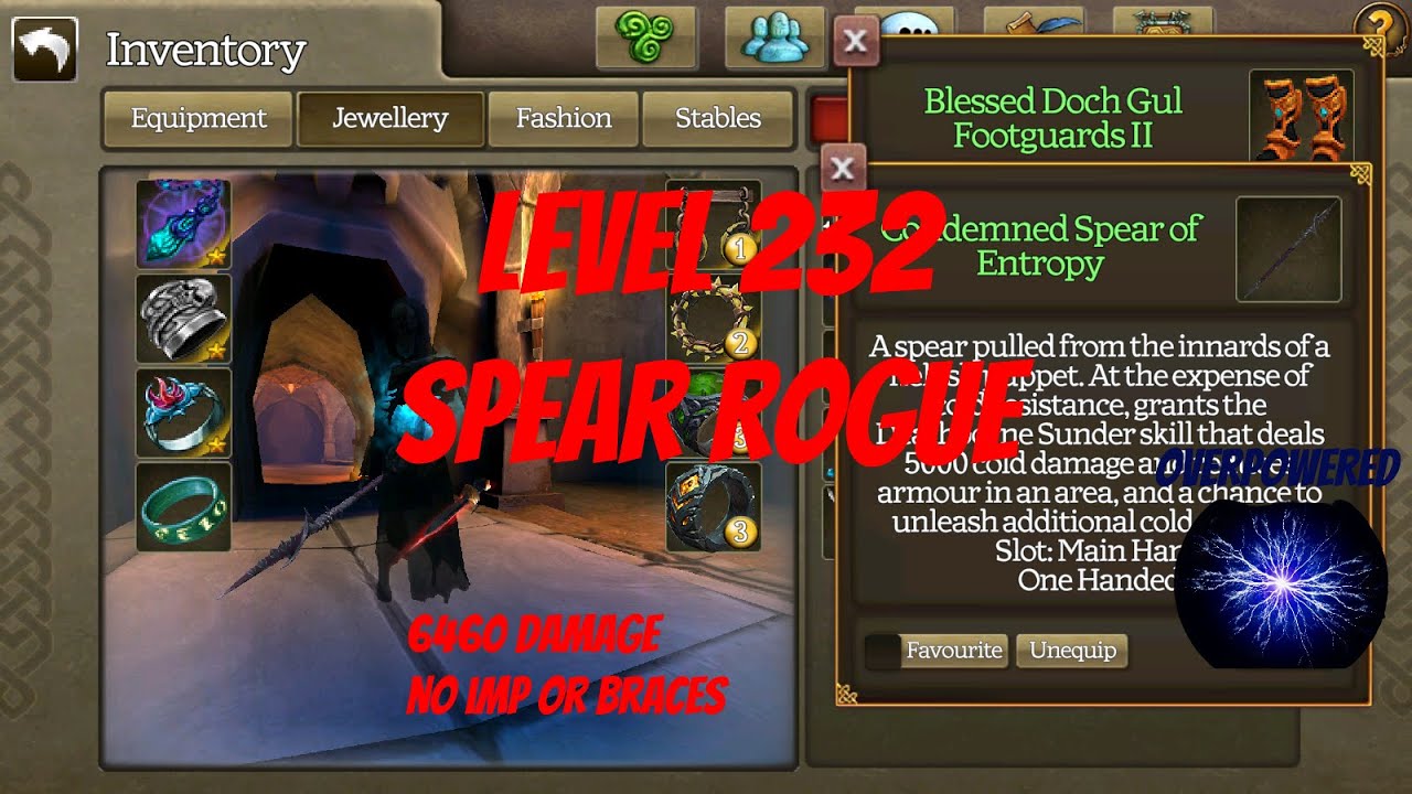 New Manikin Spear! - Level 230 Spear Build - Celtic Heroes