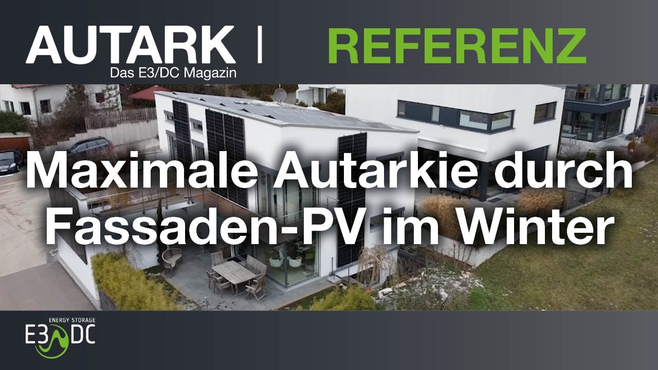 Maximale Autarkie auch im Winter – durch Fassaden-PV