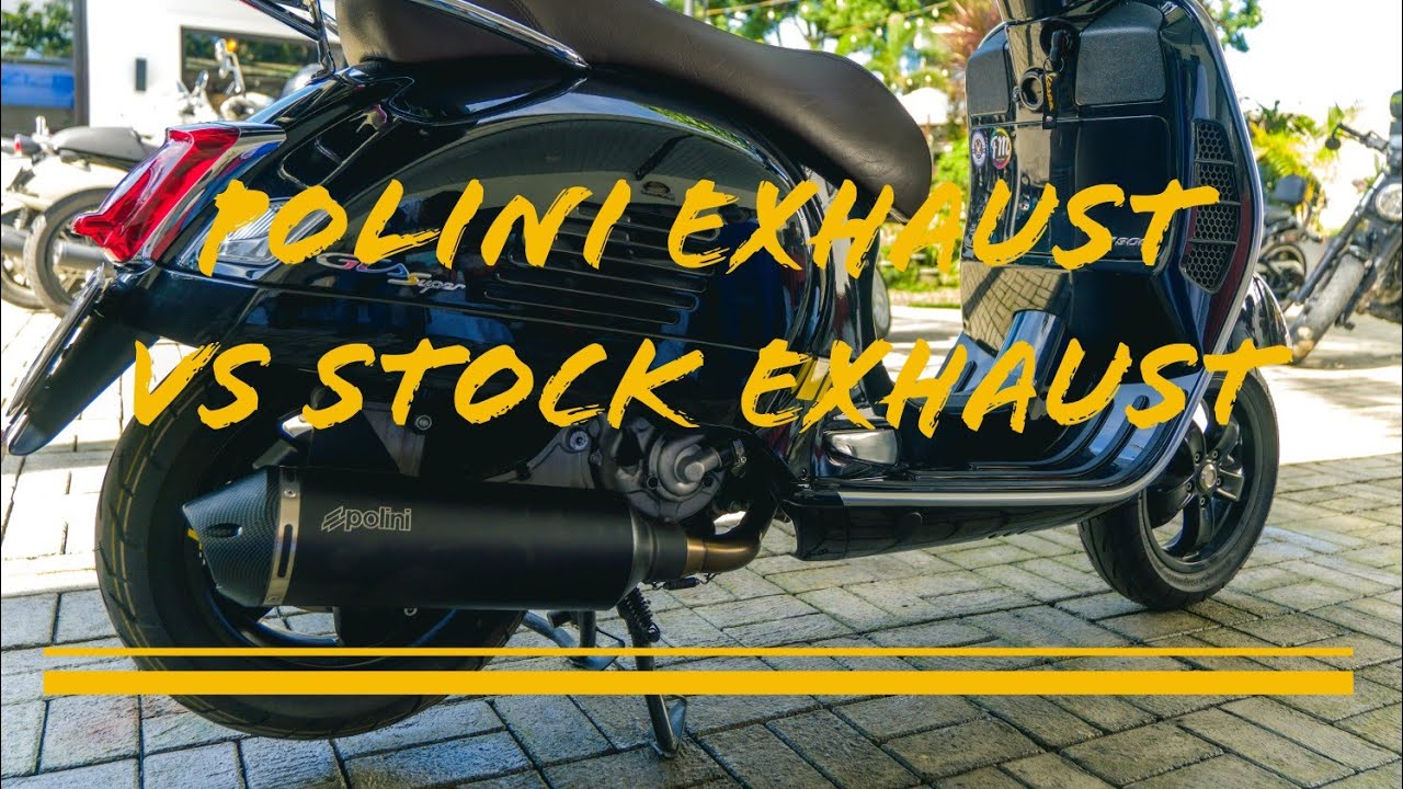 Polini Exhaust / Stock Exhaust - Vespa GTS300